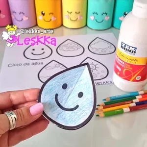 ÁGUA - atividade ciclo da água - Um presente pra você!