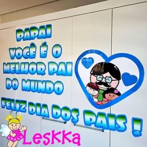 DIA DOS PAIS - painel de parede