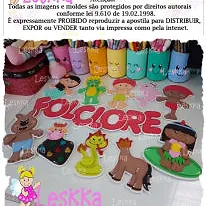 MOLDES - Folclore personagens
