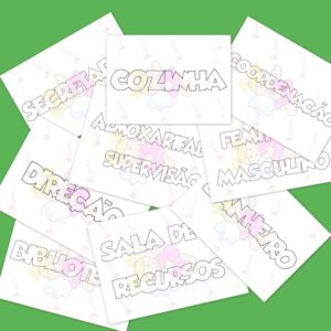 Moldes - Palavras para PLACAS de identificação