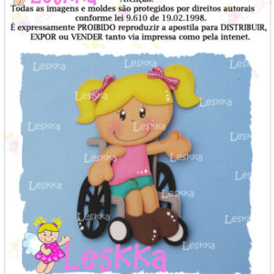 Moldes - Cadeirante fofa