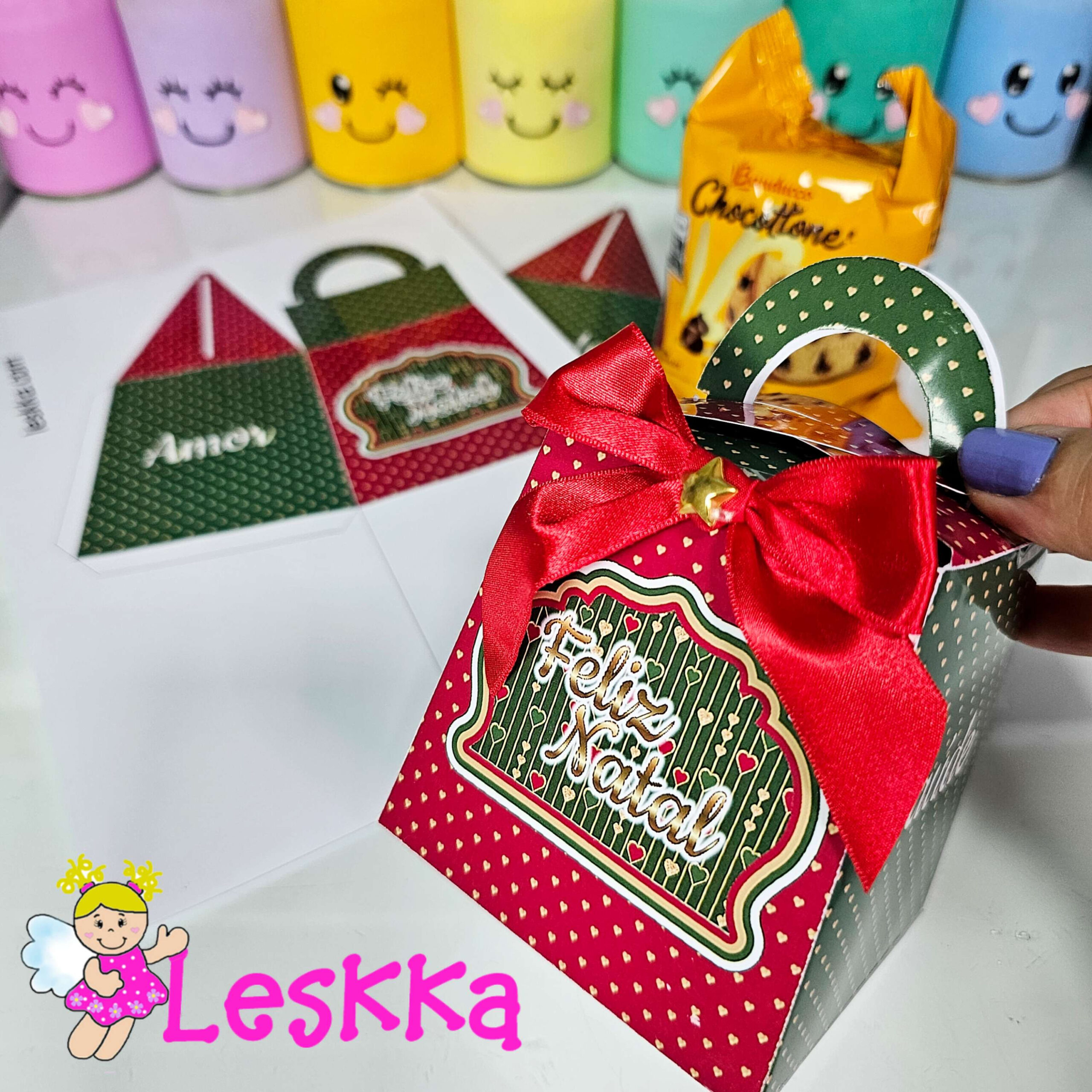 Caixinha de Natal - mini panetone