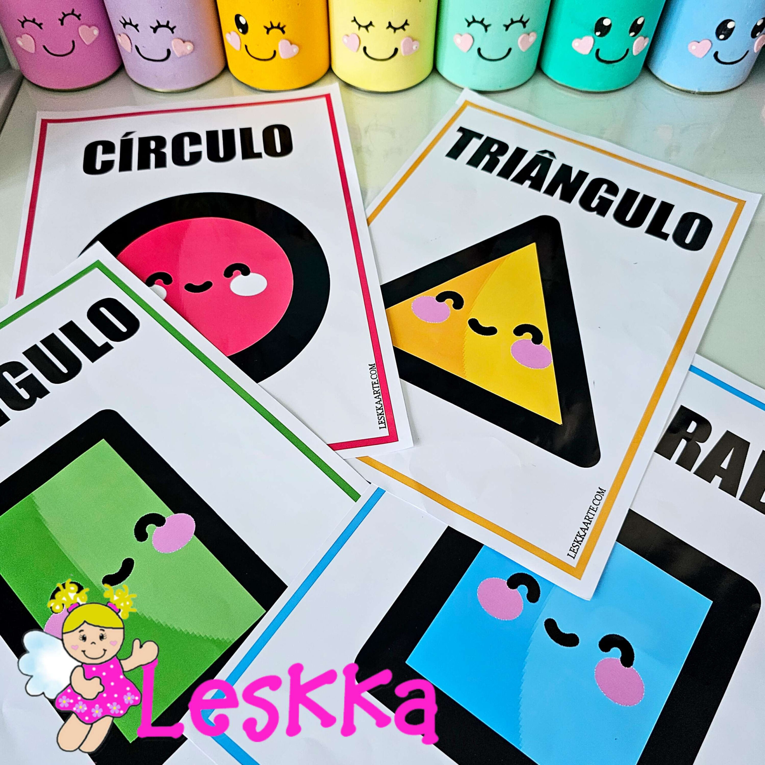 Formas Geométricas GRANDE - Um presente pra você!