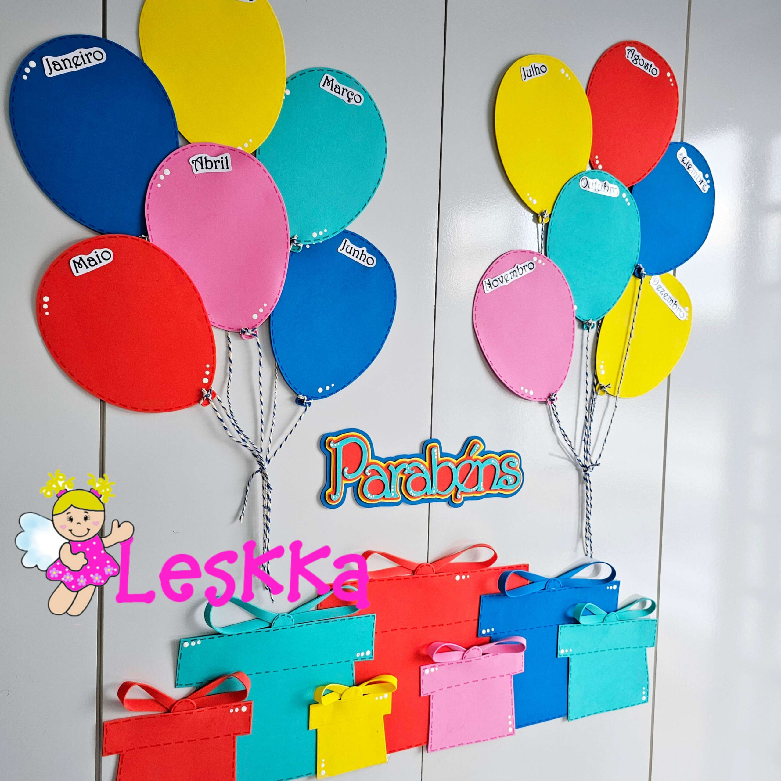 Painel Parabéns - moldes