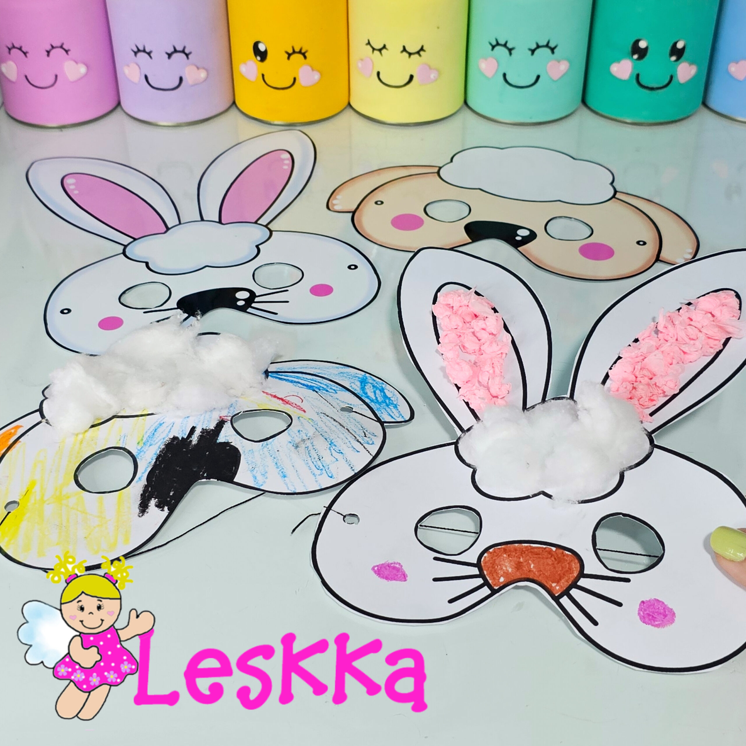 Máscaras Coelho e Cordeiro