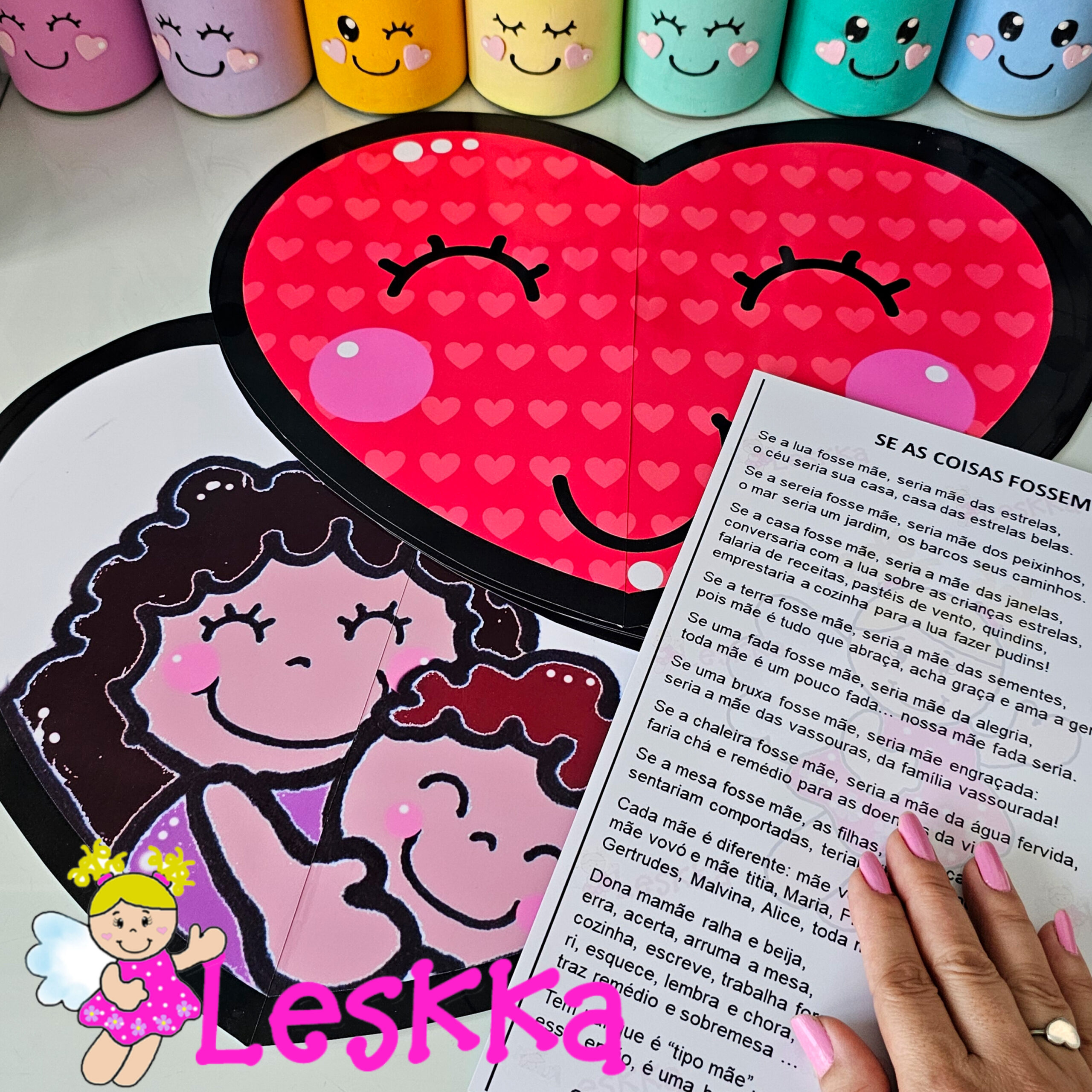 Poema ilustrado - Se as coisas fossem mães