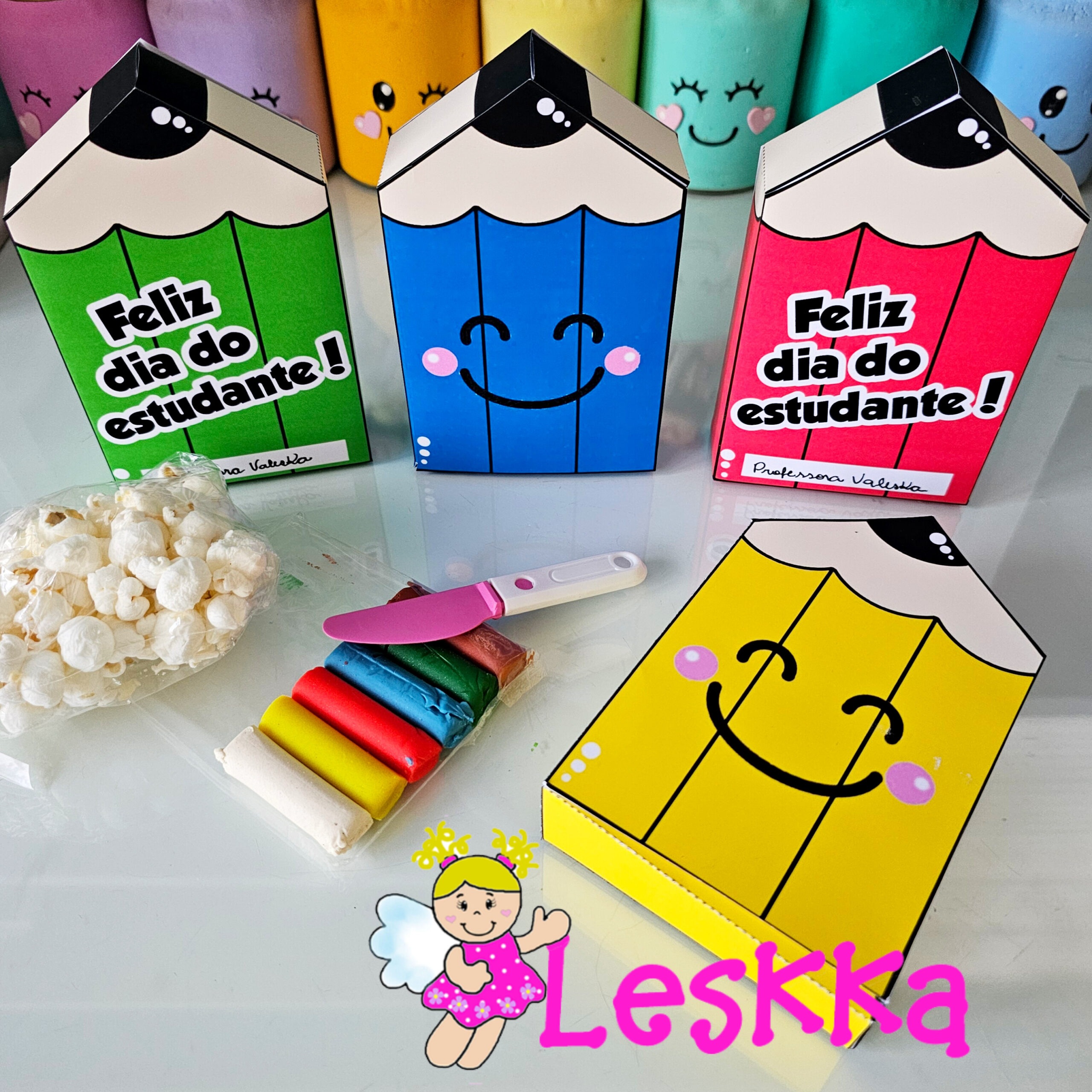 Caixa lápis - dia do estudante