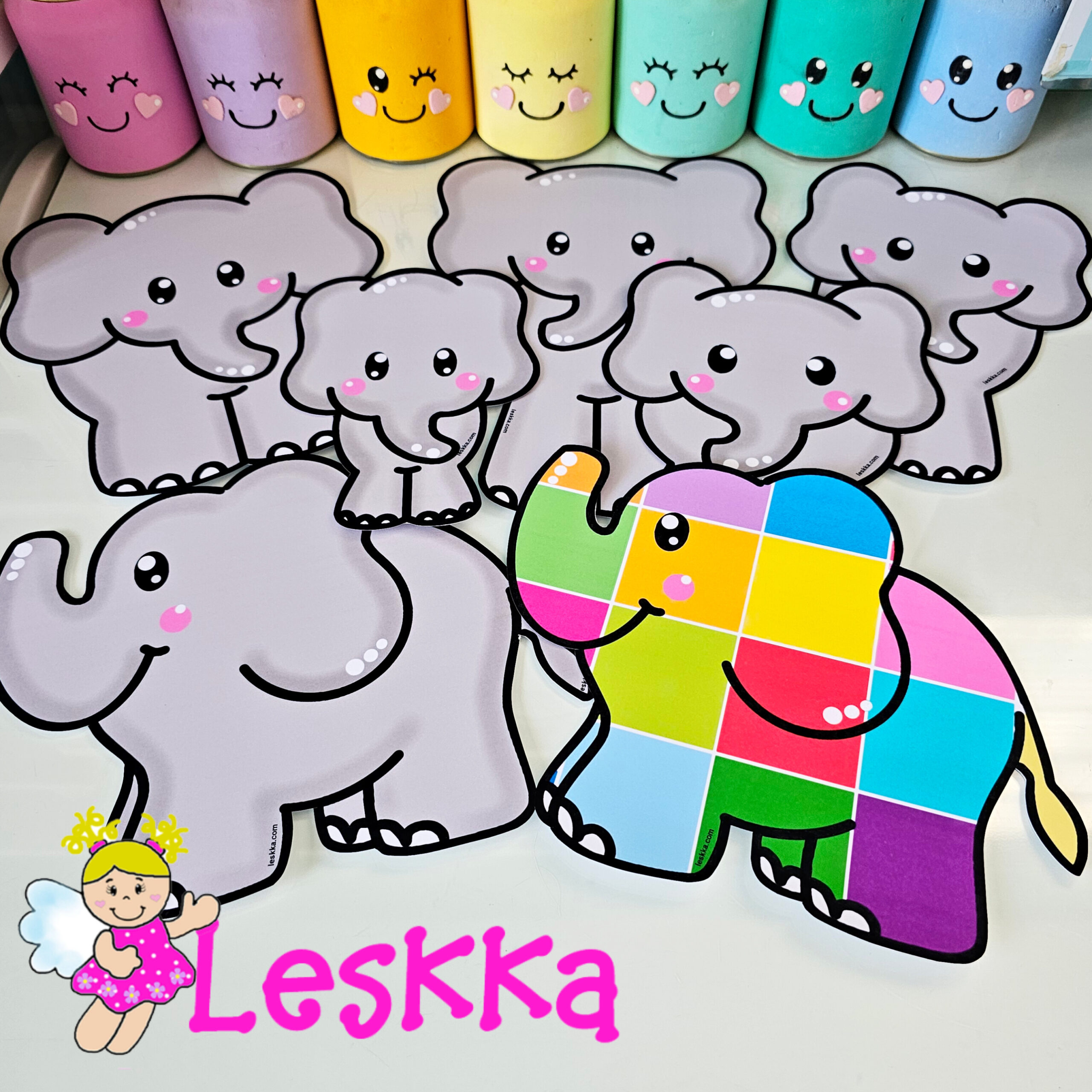 Elmer, o elefante - figuras