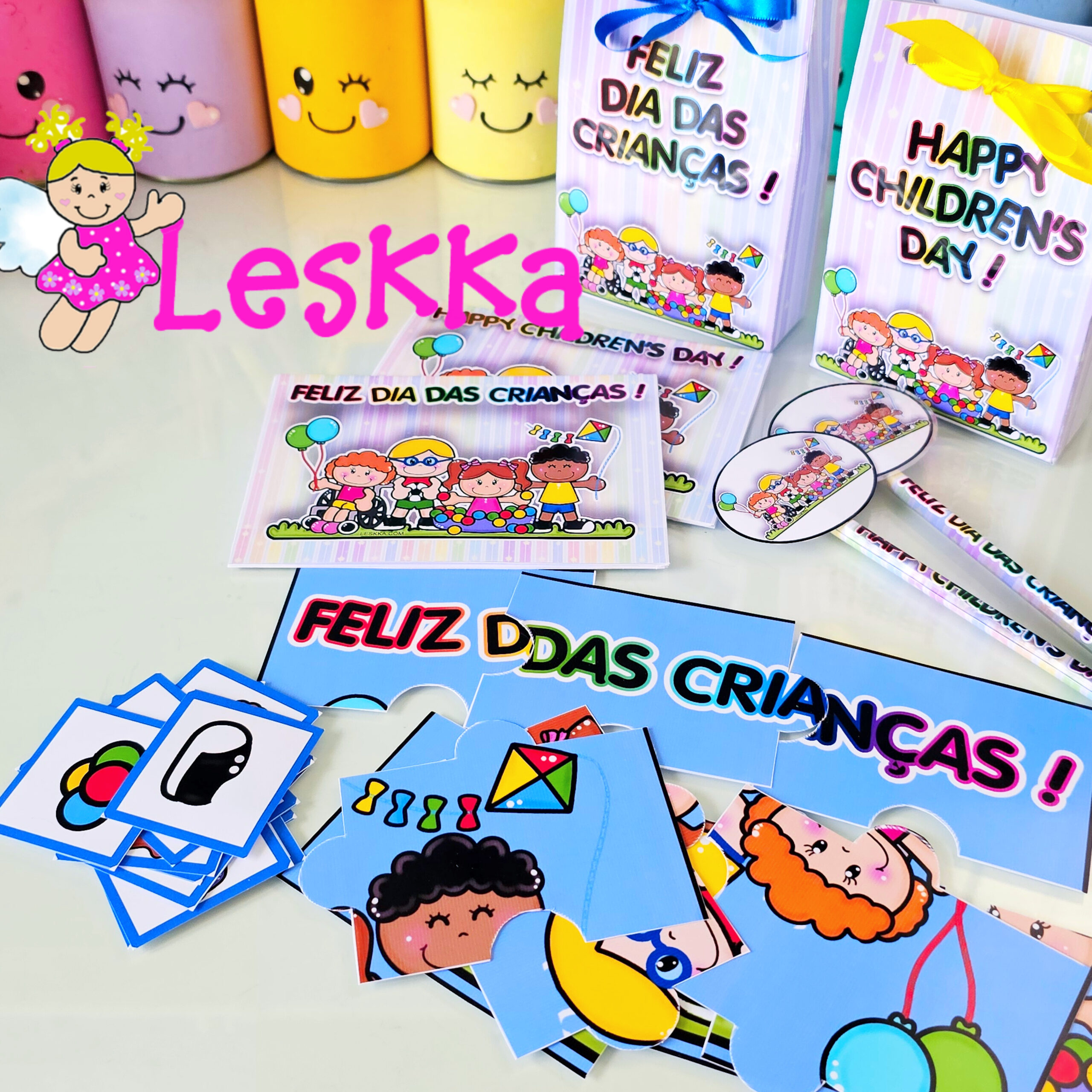 COMBO dia das Crianças - 5 mimos bilíngue