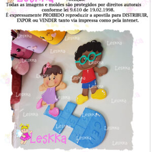 Moldes - Brincando de amarelinha