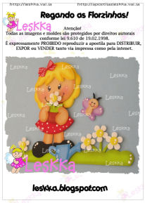 Moldes - Regando Florzinhas