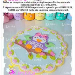 Moldes - Corujinha Placa