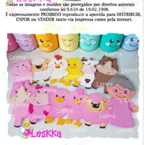 Moldes - A ovelha Rosa