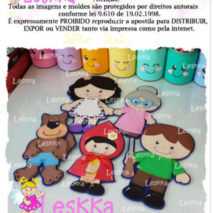 Moldes - Chapeuzinho vermelho