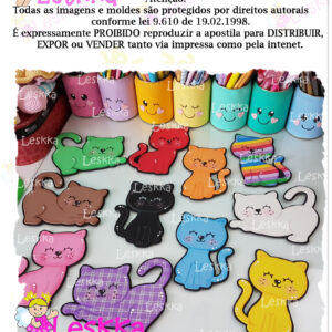 Moldes - O gato xadrez