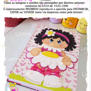 Moldes - Menina florzinha