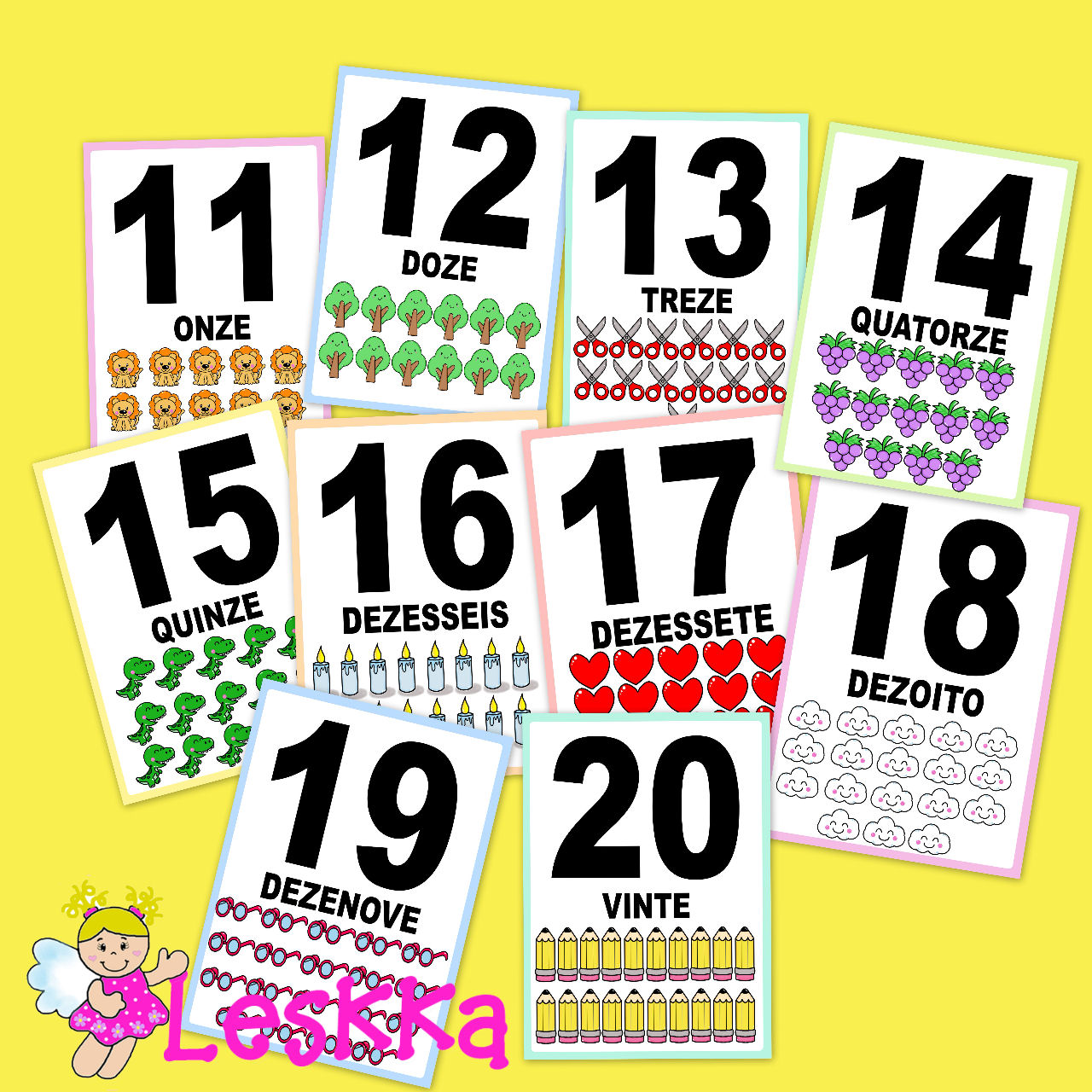 Numerais 11 20 Leskka Numerais 11 20 Leskka