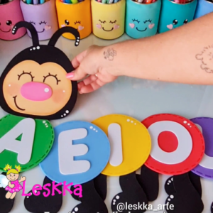 Moldes - Centopeia das vogais