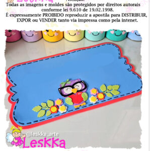 Moldes - Placa corujinha