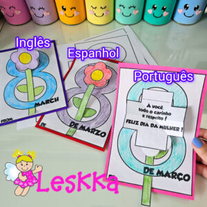 Cartão Pop Up - Dia da Mulher