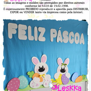 Moldes - Painel Coelhinhos da Páscoa