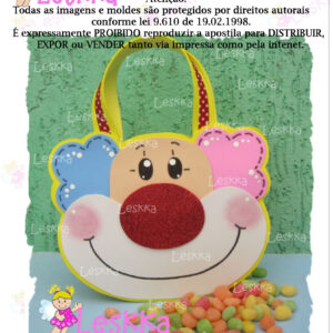 MOLDES - Bolsa palhacinho